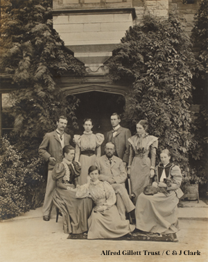 Millfield family group, 24 Jul 1897. Standing L-R: Roger, Margaret, John, Alice Sitting L-R: Esther, Hilda, William, Helen (PHO 1/3/9/16)