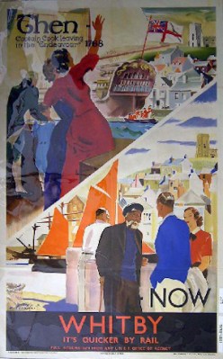 Whitby railway poster. This image is used courtesy of the National Railway Museum (1931)